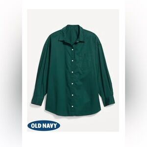 NWT Old Navy, Oversized Button-Down Boyfriend Shirt
